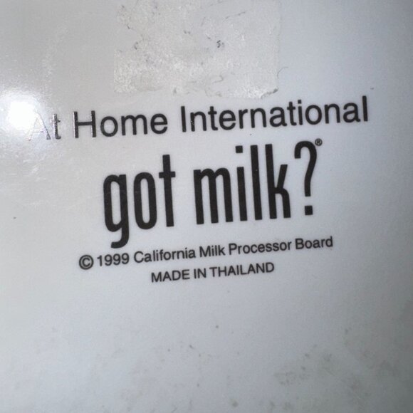 Got Milk? At Home International Mug 1999 Collectible Milk Themed Ceramic Cup - Picture 3 of 5